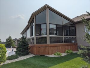 Unique roof for a unique sunroom