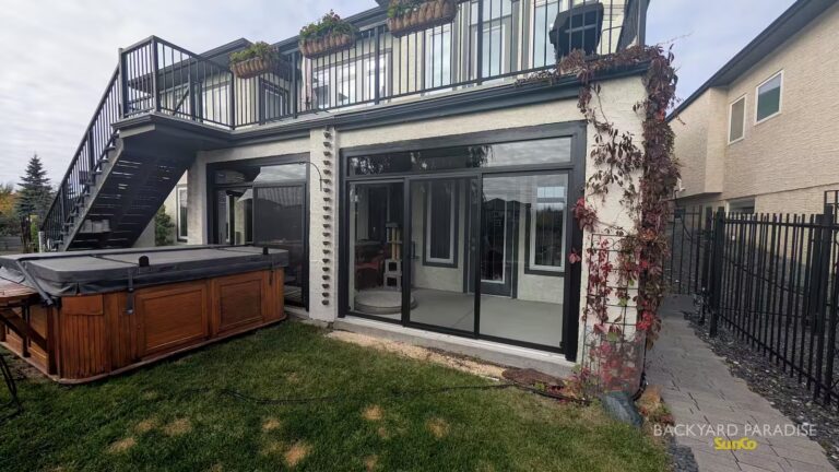 Black curtain wall installed in Sage Creek, Winnipeg