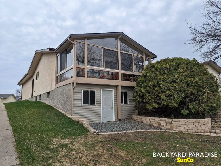 sandalwood gable sunroom over walk out basement transcona winnipeg manitoba